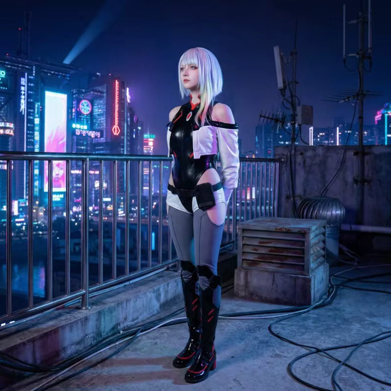 bilibili Anime Lucy Cosplay Kostüm, Rollenspiel-Outfit, Leder, Set / Bundle - Bild 2