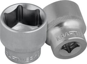 Kraftwerk BASIC LINE 3/8 Zoll Steckschlüsseleinsatz 24 mm in Silber aus Chrom-Vanadium - Bild 1