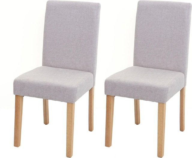 CHEFGASTRO Esszimmerstuhl 2er-Set Modern in Beige mit Textilbezug, B/T/H: 43 x 45 x 90 cm, Sitzhöhe: 45 cm - Bild 1