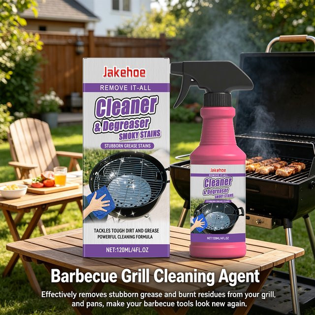 JAKEHOE BBQ-Grillrost-Reiniger Entfettungsspray für Grill, Ofen und Küchenoberflächen, 120 ml - Bild 1