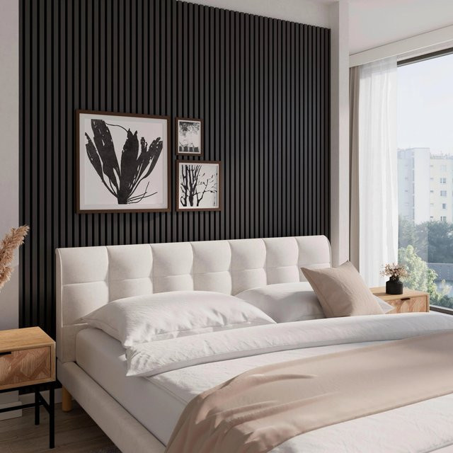 Bessagi Home Akustikpaneel Rico in Schwarz mit Holzoptik zur Wandmontage - Bild 1