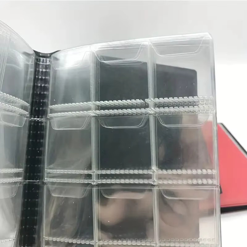Blaues Münz-Sammelalbum mit 120 Taschen aus Kunststoff - Bild 5
