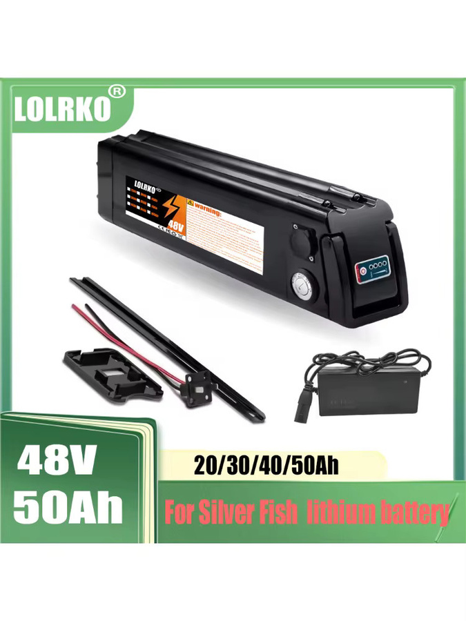 Bafang Silver Fish 48V Li-Ion Akku-Pack mit 2A Ladegerät für 250W-1000W Motoren in Schwarz - Bild 5