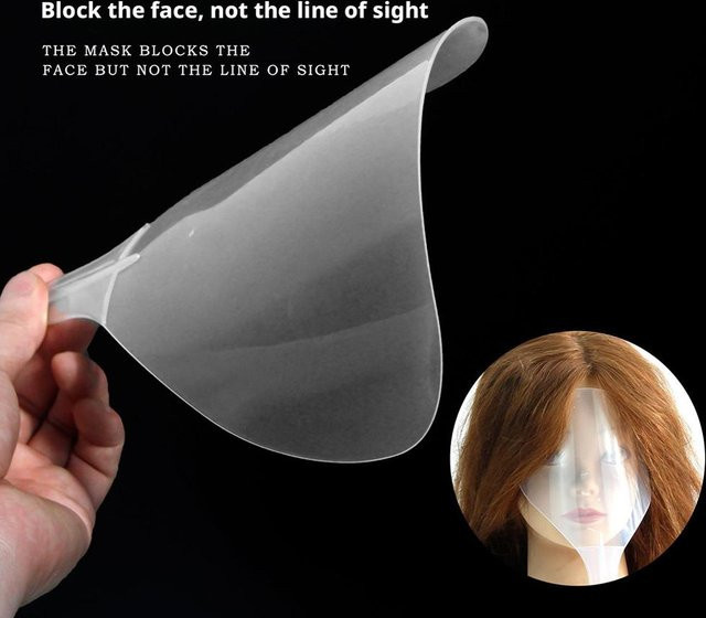 eelhoe Haarspray-Gesichtsvisier, Unisex - Bild 1