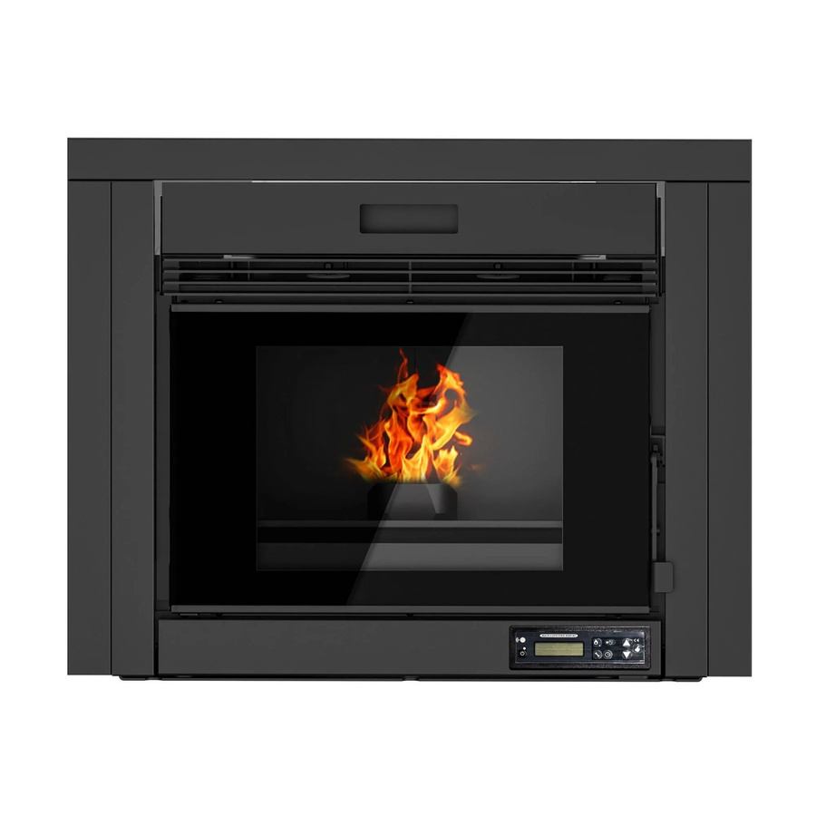 Sannover Pellet-Einsatz Idelya 9 kW aus Gusseisen in Schwarz, B/T/H: 70,0 x 60,6 x 38,0 cm - Bild 2