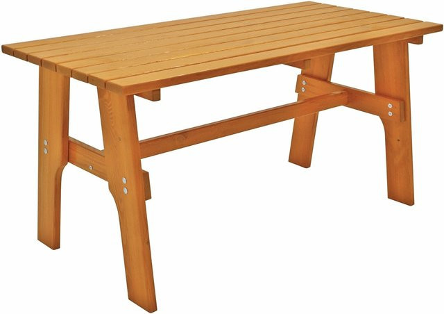 DEGAMO Tisch FREITAL aus Kiefer Massivholz in Braun, B/T: 120 x 72 cm - Bild 1