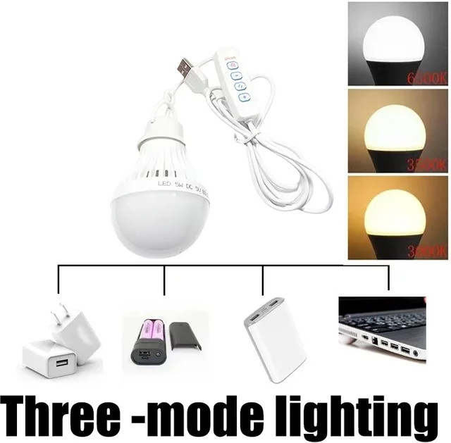 OKAL RED EAST USB-betriebene LED-Laterne in Weiß mit Haken für Camping und Outdoor-Einsätze - Bild 1