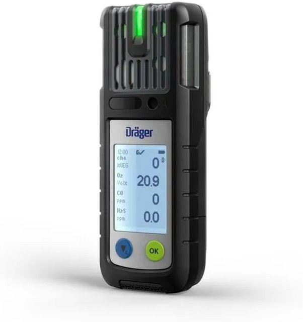 Dräger X-am 2800 Ex Gaswarndetektor für O2, CO und H2S in Schwarz - Bild 1