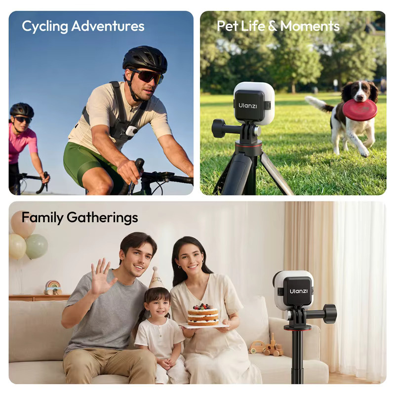 Ulanzi INO8 Magnetischer Schnellwechsel-Adapter in Schwarz als Mini-Halterung und faltbare Verlängerungshalterung für Insta360 GO Ultra Zubehör - Bild 4