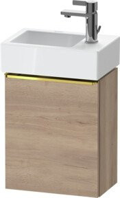 Duravit Waschtischunterschrank D-Neo in Braun, Wandmontage, 1 Tür, Hochglanz, B: 36,4 cm, T: 22,2 cm, H: 44,0 cm - Bild 1