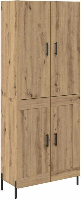 vidaXL Highboard Artisan-Eiche in Braun aus Holzwerkstoff, B/T/H: 69,5 x 34 x 180 cm - Bild 1