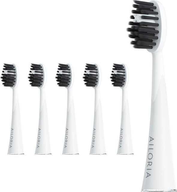 AILORIA Ersatzbürstenköpfe mit Aktivkohle, 6er Set, Unisex - Bild 1