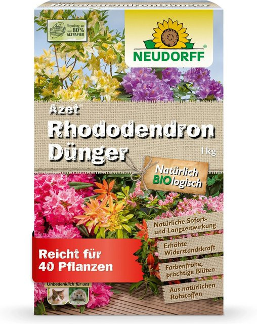 Neudorff Azet Rhododendron-Dünger Slow-Release für Freiland und Pflanzgefäße, 1 kg - Bild 1