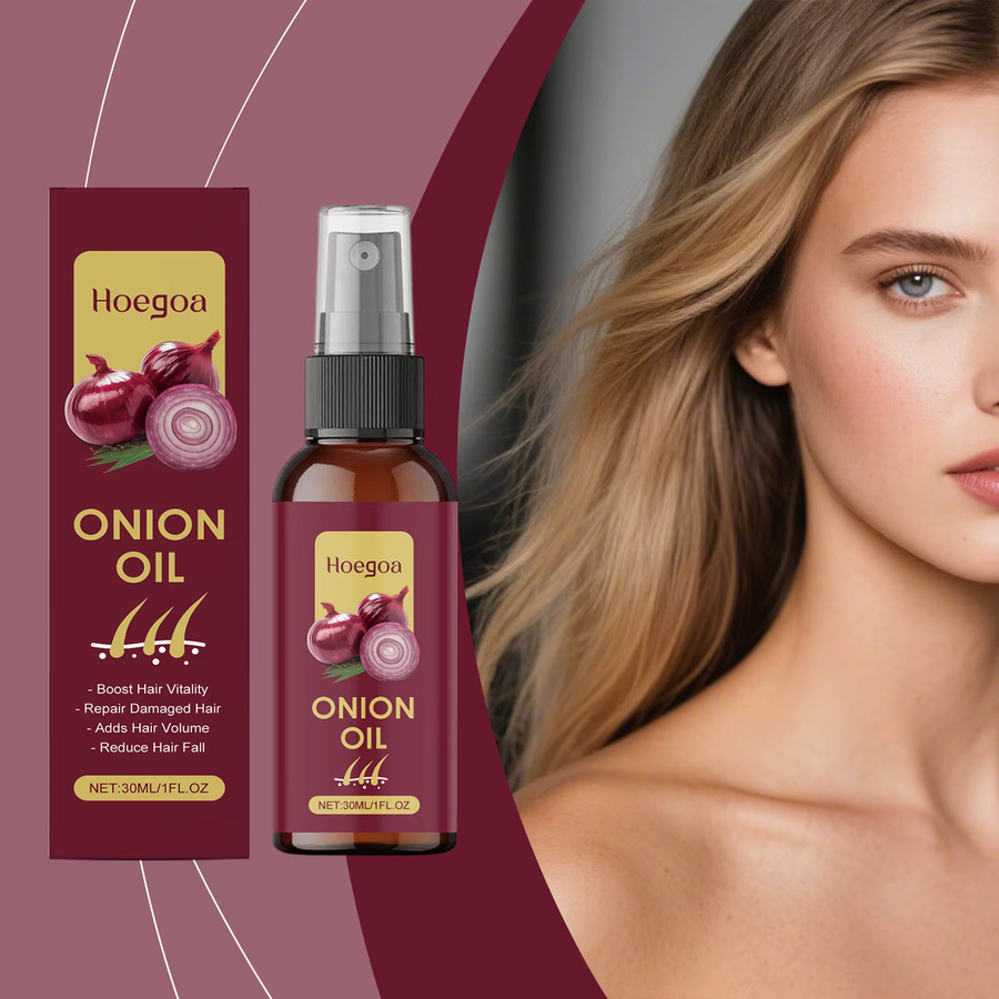 HOEGOA Zwiebel-Haaröl-Spray, 30 ml, für strapaziertes und krauses Haar - Bild 6