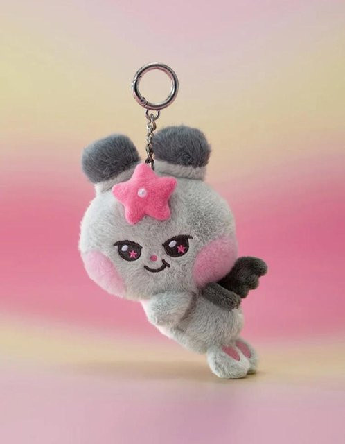 ATEEZ Fee Plüsch Schlüsselanhänger DDEONGYO (SEONGHWA) gray, Unisex - Bild 1
