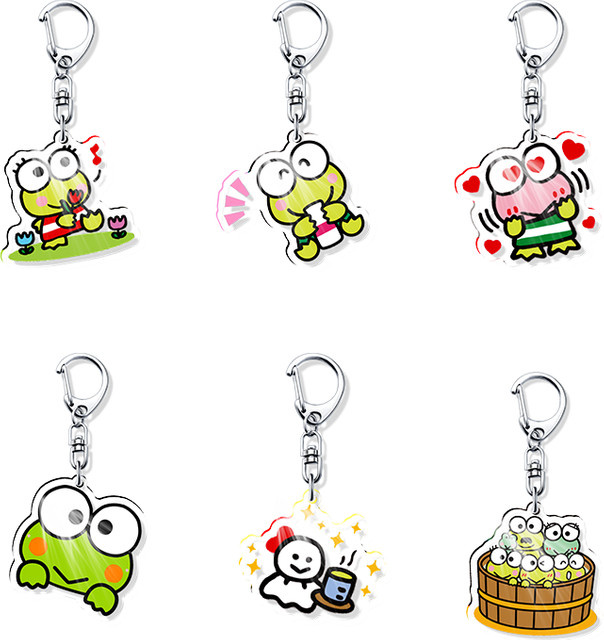 Bandai Kerokero Keroppi Acryl-Schlüsselanhänger, Unisex - Bild 1