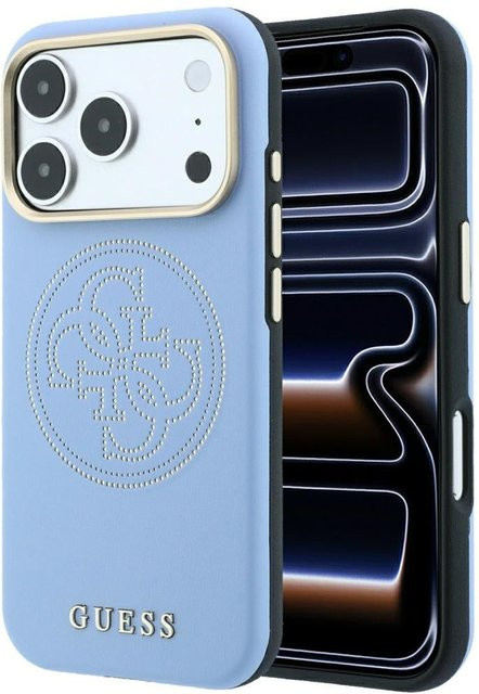Guess MagSafe-Hülle Perforated 4G für Apple iPhone 18 Pro und iPhone 17 Pro in Blau - Bild 1