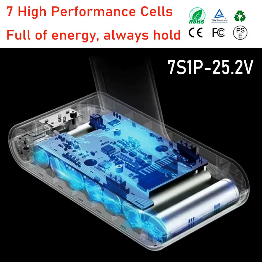 Xiaomi Ersatzakku für Staubsauger Mijia Dreame G9 G10 1S R10, 25,2 V, 5000 mAh, Weiß - Bild 3