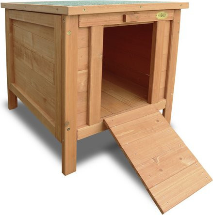 HABAU Kleintierhaus Maxi aus Tannenholz in Braun, B/H/T: 50 x 46 x 40 cm - Bild 1