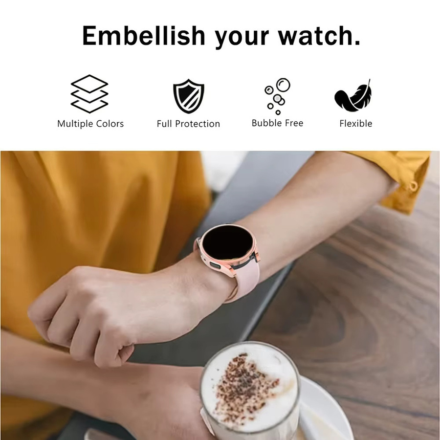 NEY Schutzhülle für Samsung Galaxy Watch 4 5 6 7 FE, TPU-Bumper, 40mm 44mm - Bild 3