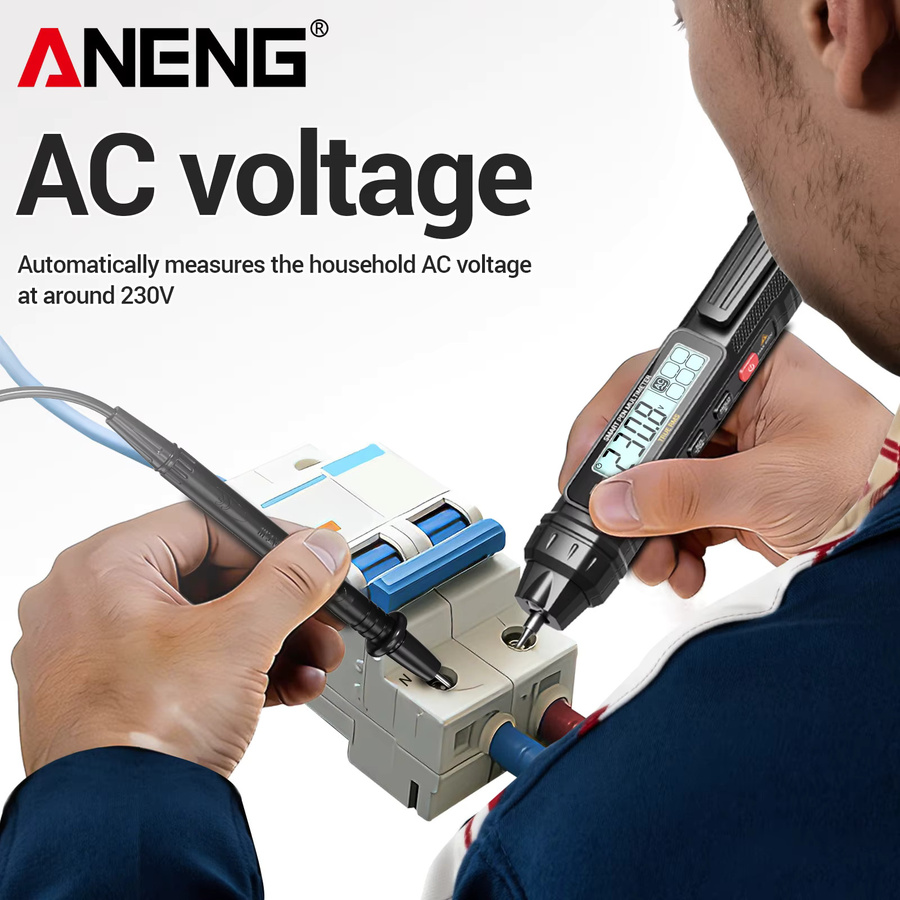 ANENG A3005 Stiftmultimeter mit NCV-Neutralleiter-Erkennung für AC/DC-Spannung und Widerstandsmessung - Bild 4