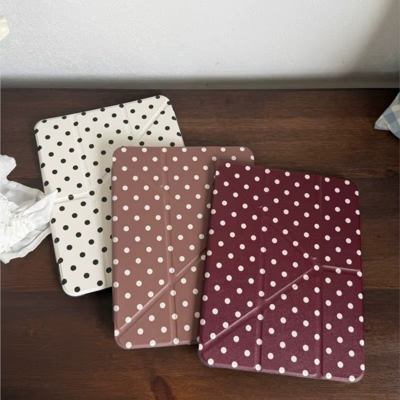 INS Tablet-Hülle Polka Dots im koreanischen Design für iPad Pro und iPad Air, Pink/Multicolour - Bild 4