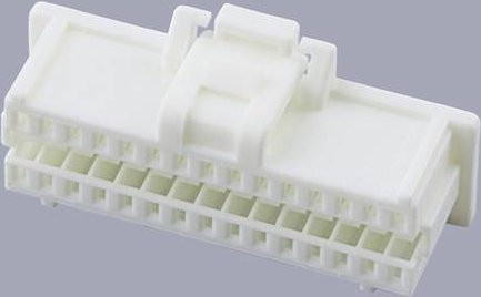 Molex Buchsengehäuse-Kabel mit 30 Polen, Rastermaß 1,00 mm, Farbe: Weiß - Bild 1