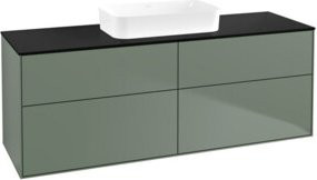 V&B Waschtischunterschrank Finion in Blau lackiert, B/T/H: 160 x 60,3 x 50,1 cm - Bild 1