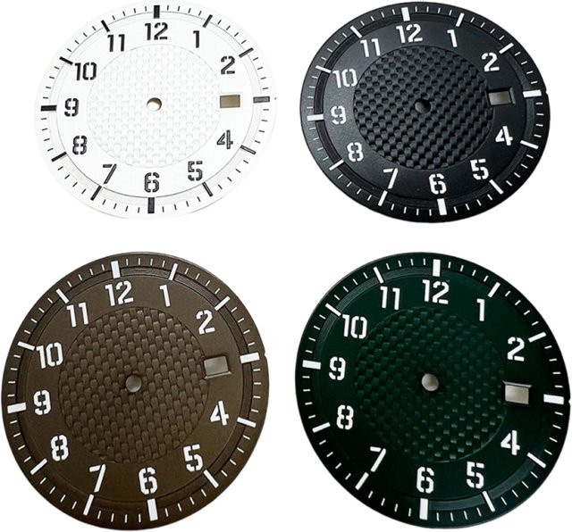 RICHUS Zifferblatt, grün leuchtend, 34 mm - Bild 1