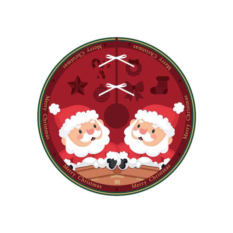 VIKAMA Weihnachtsbaumrock mit Nussknacker-Design für deine Weihnachtsdekoration - Bild 2