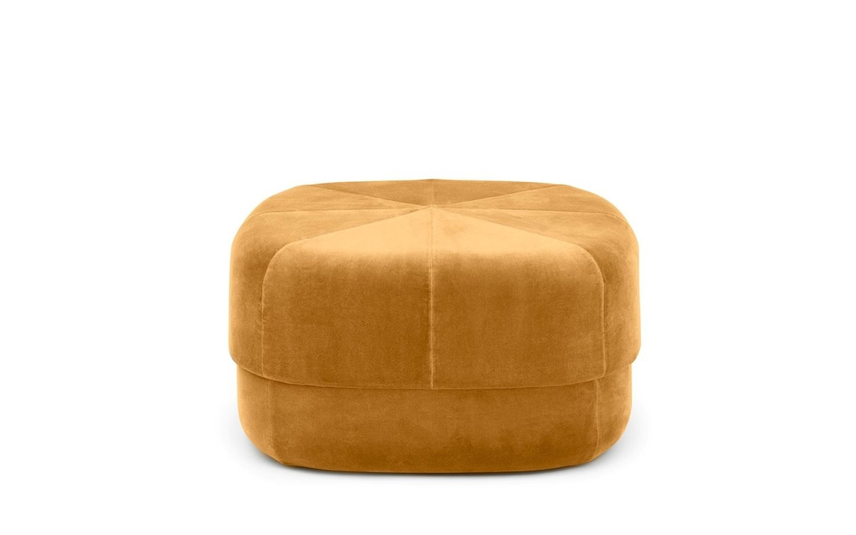 Normann Copenhagen Circus Hocker in Gelb mit Veloursstoff - Bild 2
