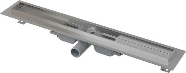 Alcadrain Duschrinne APZ106 Linear Channel aus Edelstahl in Silber, B: 95 cm, H: 17 cm, T: 17 cm, H: 13,5 cm - Bild 1