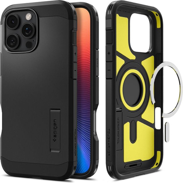 Spigen Tough Armor MagSafe-Hülle für Apple iPhone 16 Pro, Schwarz - Bild 1