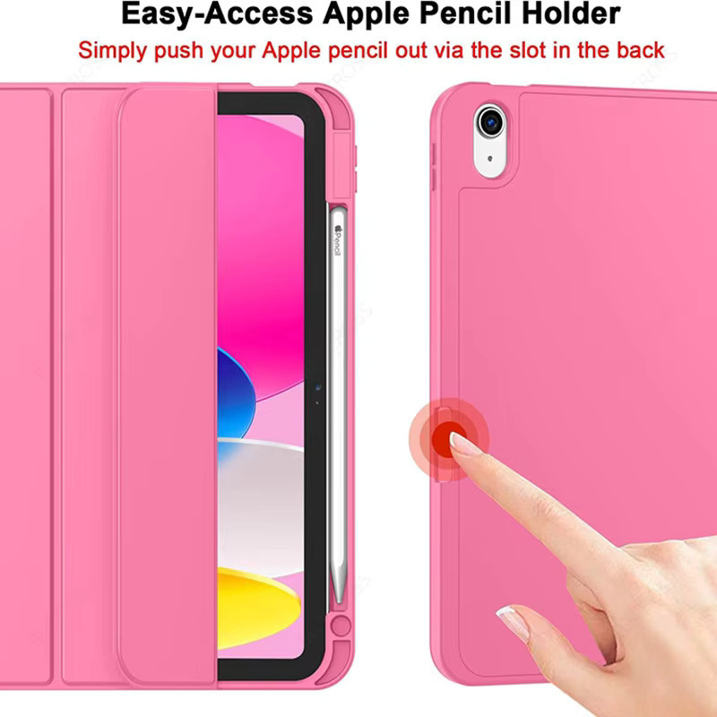 BLOCROSS Tablet-Schutzhülle mit Stifthalter in Pink für iPad Pro, Air und verschiedene iPad Generationen - Bild 3