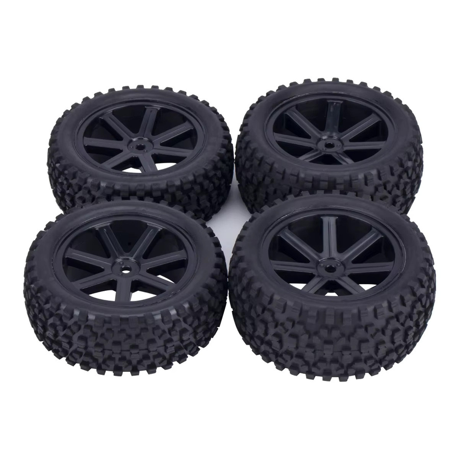 MALOM RC Offroad Buggy Räder Reifen 12mm Hex Naben 1/10 Maßstab Black - Bild 4
