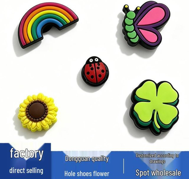 Global Finds Schuhanhänger, Blumeninspiriert, PVC, Herren - Bild 1