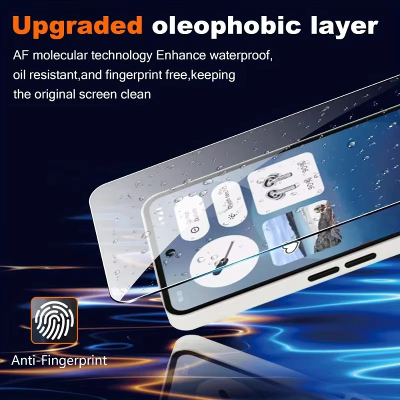 3er-Set Displayschutzfolie aus gehärtetem Glas für Nothing Phone (2a), Nothing Phone (2a) Plus und Nothing Phone (3a) Pro 5G, transparent - Bild 4
