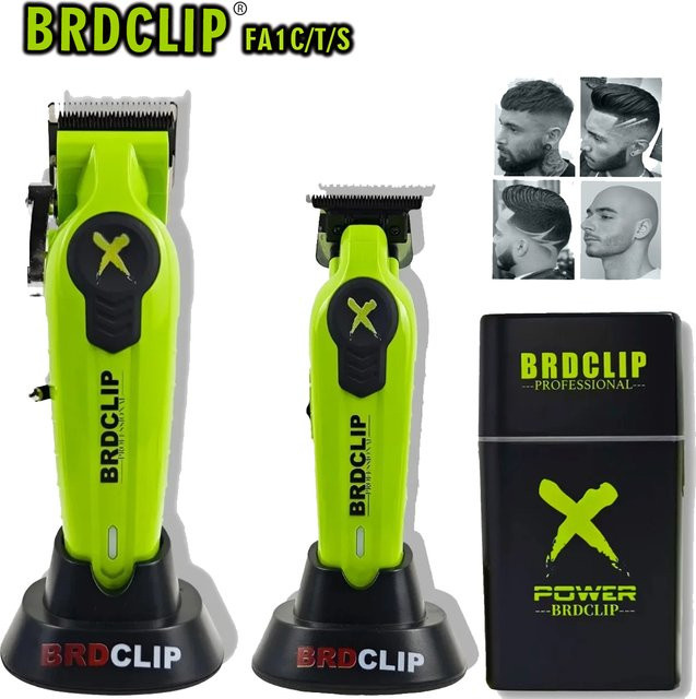 BRDCLIP Haarschneidemaschine Kit Herren, Green - Bild 1