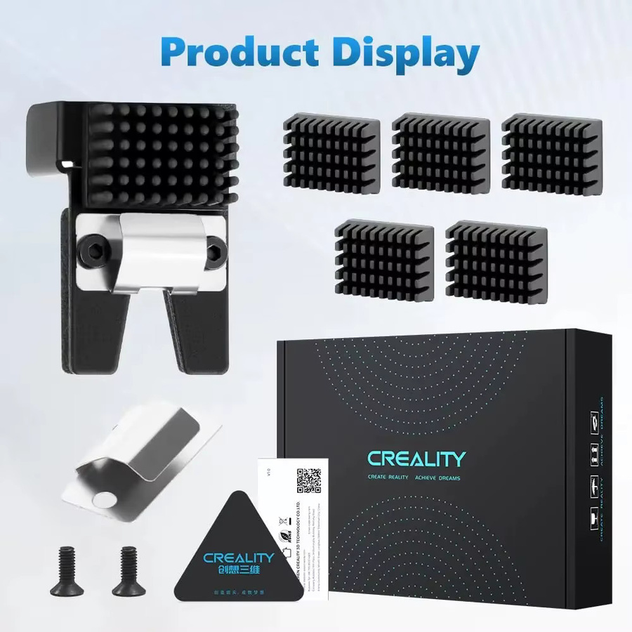 Creality K2 Plus Düsenwischermodul und Mundwischerbaugruppe in Schwarz als Original Ersatzteil zur Reinigung - Bild 6