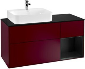V&B Waschtischunterschrank Finion in Blau Lackiert, Breite: 120 cm, Tiefe: 50,1 cm, Höhe: 50,1 cm - Bild 1