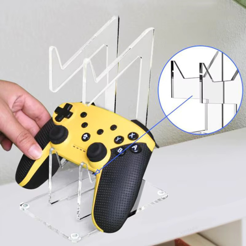 Universelle Game Controller Halterung für Xbox, PS5 und PS4 in Transparent oder Schwarz zur Display-Basis für Spielkonsole und Telefon - Bild 3