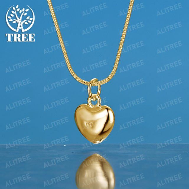 ALITREE Halskette mit Herz Anhänger, 750 Gold, Damen - Bild 1