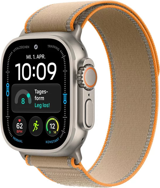 Apple Smartwatch Ultra, Titanium, Cellular, 49 mm, sand, Unisex - Bild 1