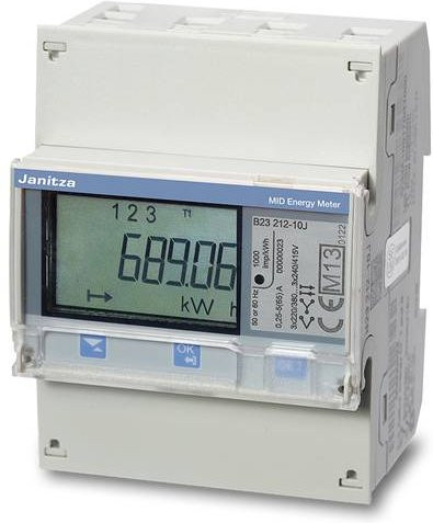Janitza Electronic Drehstromzähler B23 313-10J M-Bus in Weiß - Bild 1