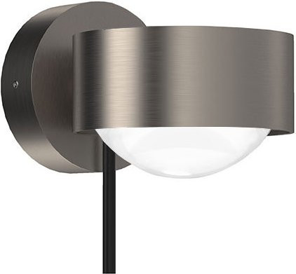 Top Light Puk! 80 Wall Avantgarde LED-Wandleuchte in Nickel matt mit Glas, Up-Down Lichteffekt, Warmweiß 2700K - Bild 1