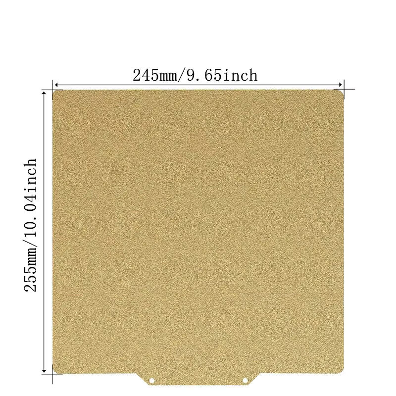 FLEXBED Doppelseitiges PEI Druckbett-Kit für Ender-3, CR-6 SE und Ender-5 Plus, Flexible Stahlbauplatte in Gold - Bild 2