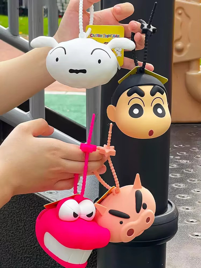 52TOYS Schlüsselanhänger Crayon Shinchan Shiro Silikon, Mini-Geldbörse - Bild 5