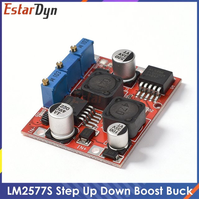 Estardyn LM2596 LM2577 DC Auto Boost Buck Wandler Spannungsregler CC CV Ladegerät in Rot - Bild 1