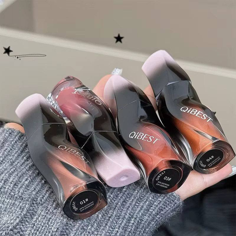 QIBEST Flüssiger Lippenstift, Rot, Matt, Damen - Bild 6