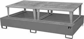 Bauer Südlohn Auffangwanne AWA 1000-2 aus Stahl in Grau, B: 146,0 cm, T: 86,3 cm - Bild 1